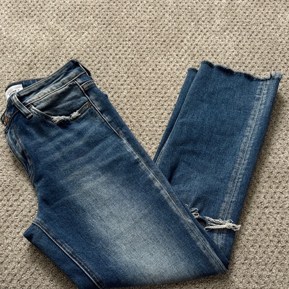 Vervet Denim - Vervet- Cropped Blue Jeans